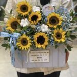 باکس گل آفتابگردان زرد