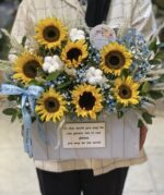 باکس گل آفتابگردان زرد