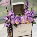 هدیه آرایی گل به همراه باکس ست