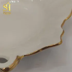 شیرینی خوری پاپیونی لب طلا - تصویر 3