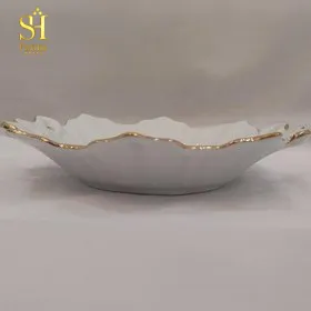 شیرینی خوری پاپیونی لب طلا - تصویر 2