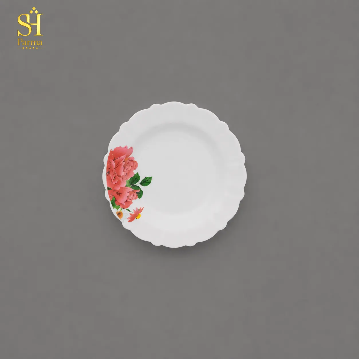 سرویس آرکوپال ۲۶ پارچه برند پارما بدنه کنگره طرح ریحانا لب سفید | ۶ نفره - تصویر 5
